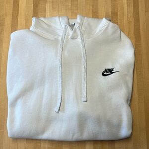 White Nike men’s hoodie.